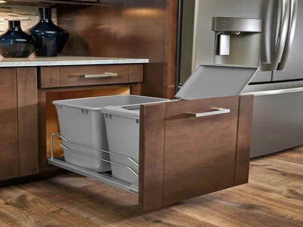 قیمت سطل زباله داخل کابینتی ریلی با کیفیت ارزان + خرید عمده